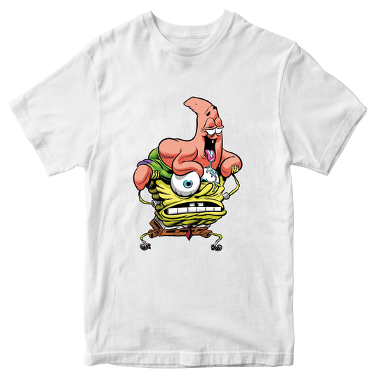 Spongebob Carrying Patrick 100% Cotton T-shirt