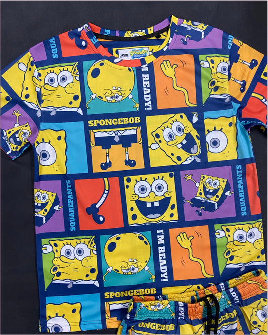 Spongebob I'm Ready T-shirt Shorts Combo