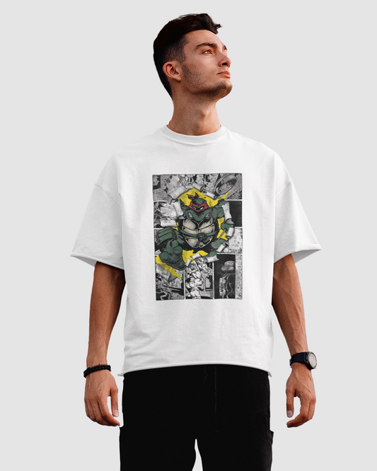Ninja Turtles Comics Blast Oversized 100% Cotton Tshirt