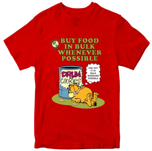 Garfield I Eat In Bulk 100% Cotton T-shirt