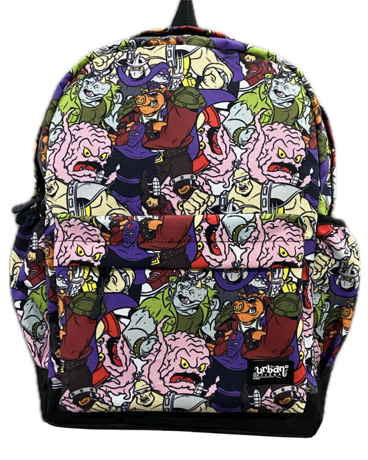 Ninja Turtles Enemies United Canvas Backpack