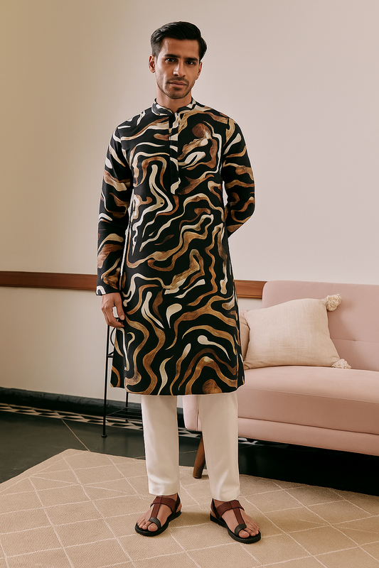 Shades of Gold Men Kurta