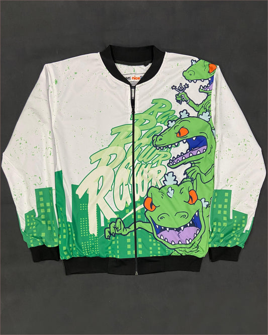 Rugrats Reptar Rawr Bomber Jacket