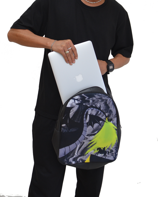 Knight Dragon Faux Leather D Backpack