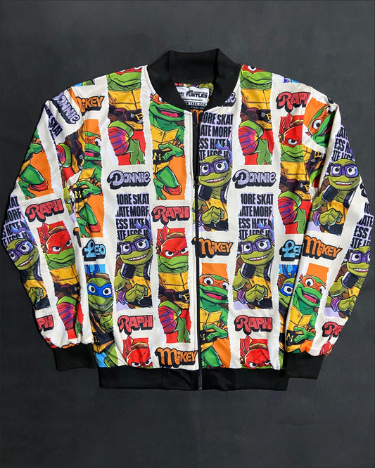 Ninja Turtles Poster Tear Art Bomber Jacket