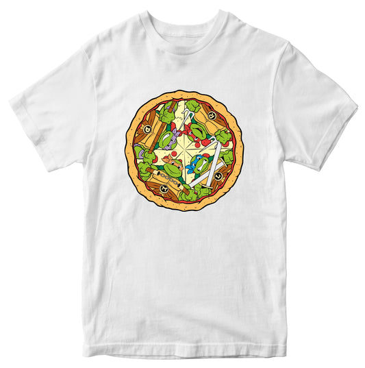 Ninja Turtles Pizza Mania 100% Cotton T-shirt