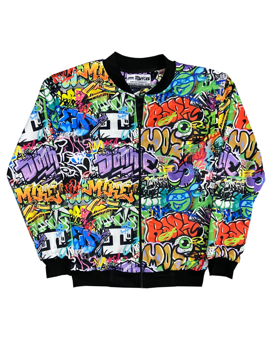 Ninja Turtles Grafitti Wall Art Bomber Jacket