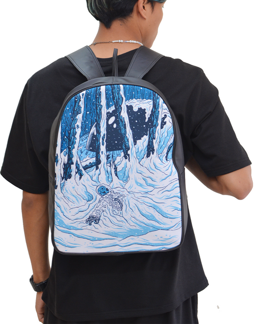 Astro Yeti Faux Leather D Backpack