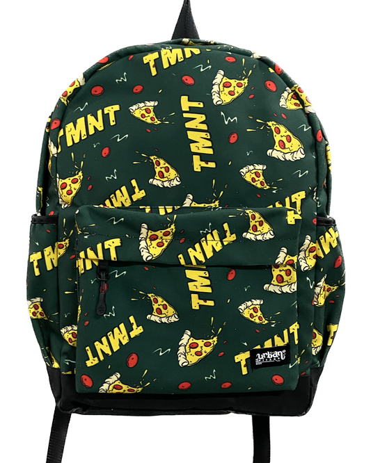 Ninja Turtles Pizza Green Canvas Backpack