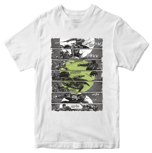 Ninja Turtles Combat Comics 100% Cotton T-shirt