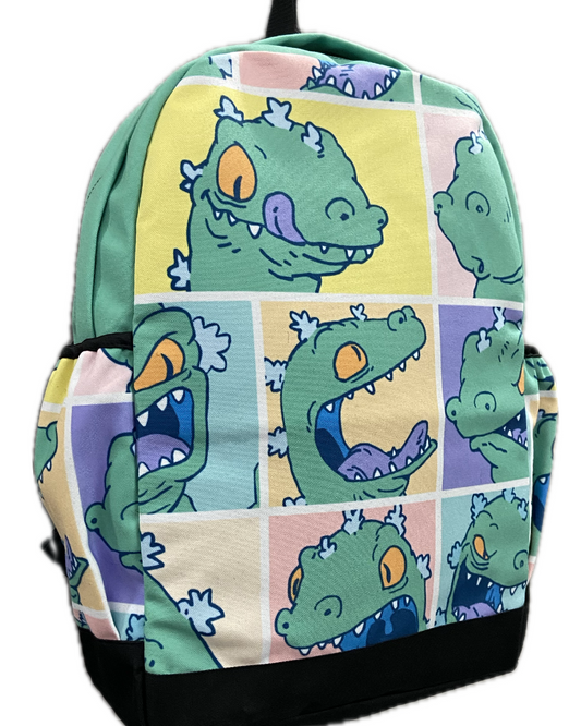 Reptar Rugrats Canvas Backpack