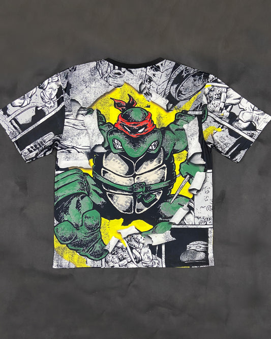 Ninja Turtles Poster Blast Oversized T-shirt