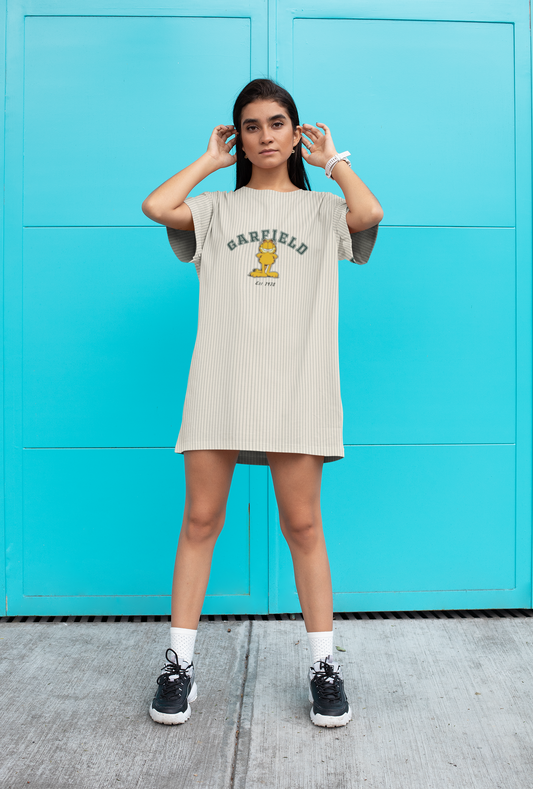 Garfield Varsity Oversized Tshirt Dress