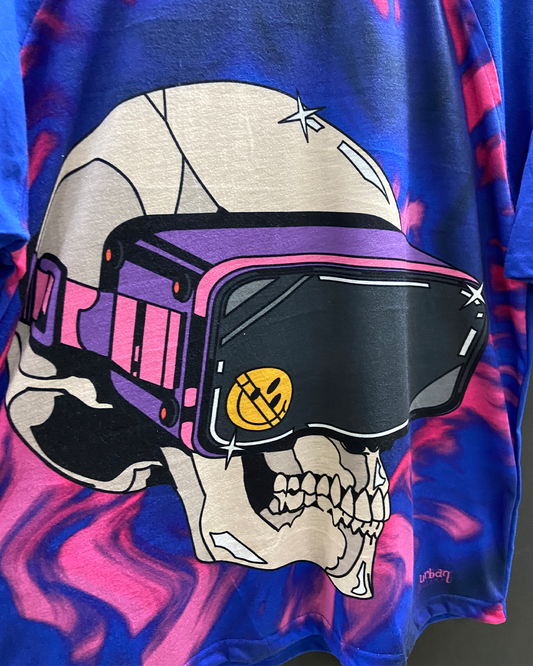 Skull VR Oversized Raglan T-shirt