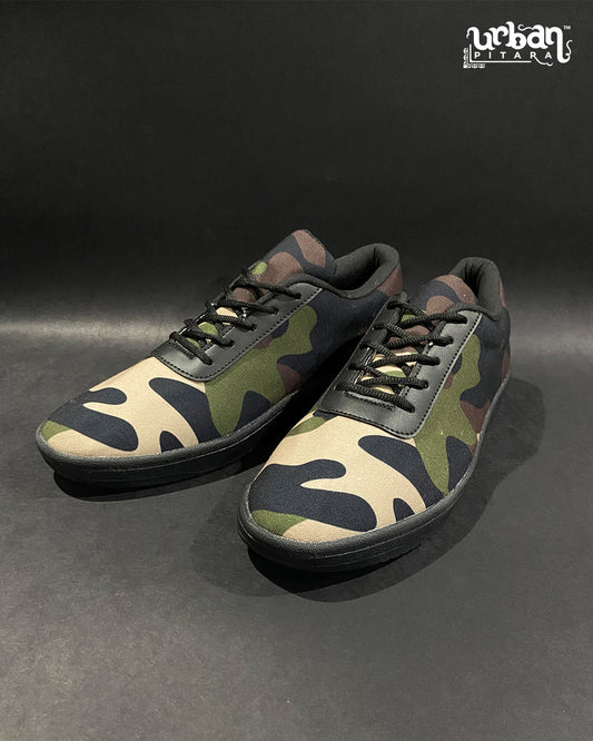 Camo Green Canvas Sneakers
