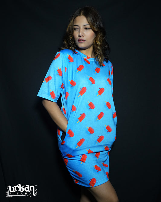 Popsicles Oversized Tshirt Dress