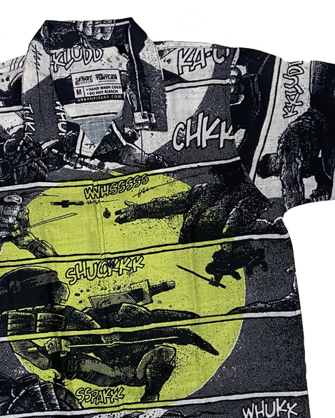 Ninja Turtles Combat Comics Buttoned Shirt