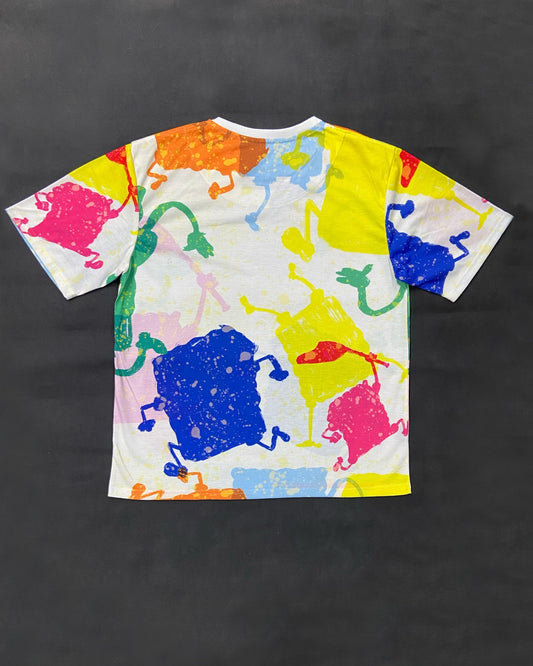 Spongebob Abstract Oversized T-shirt
