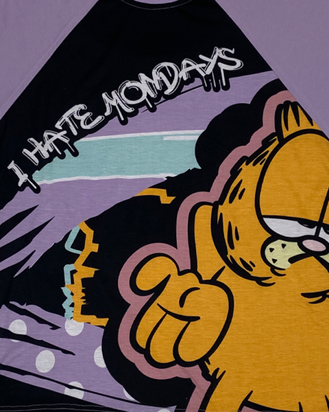 Garfield Hate Mondays Oversized Raglan T-shirt