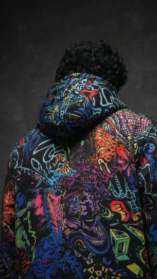 Acid Trip Zipper Hoodie