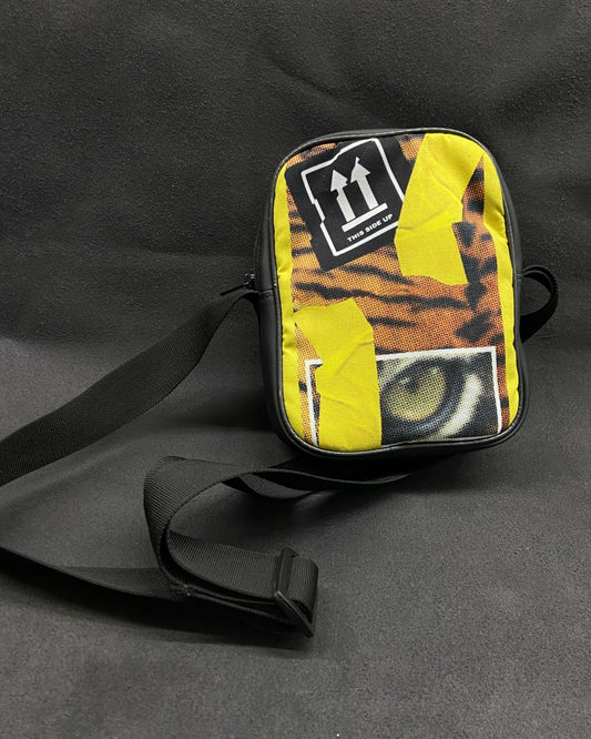 Wild Duct Tape Faux Leather Side Sling Bag