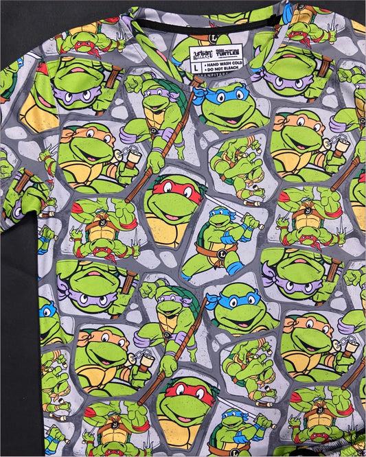 Ninja Turtles Amaze Maze T-shirt Shorts Combo