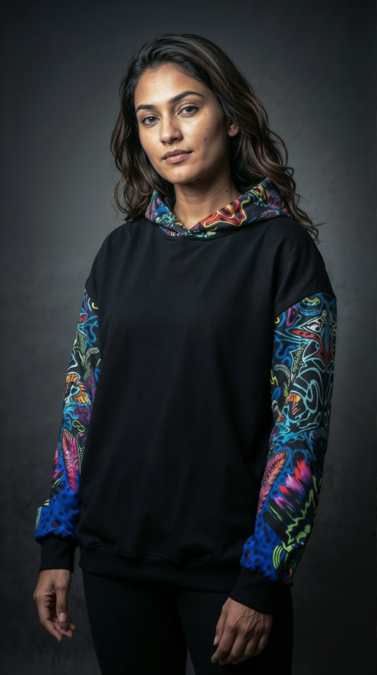 Acid Trip Drop Shoulder Hoodie