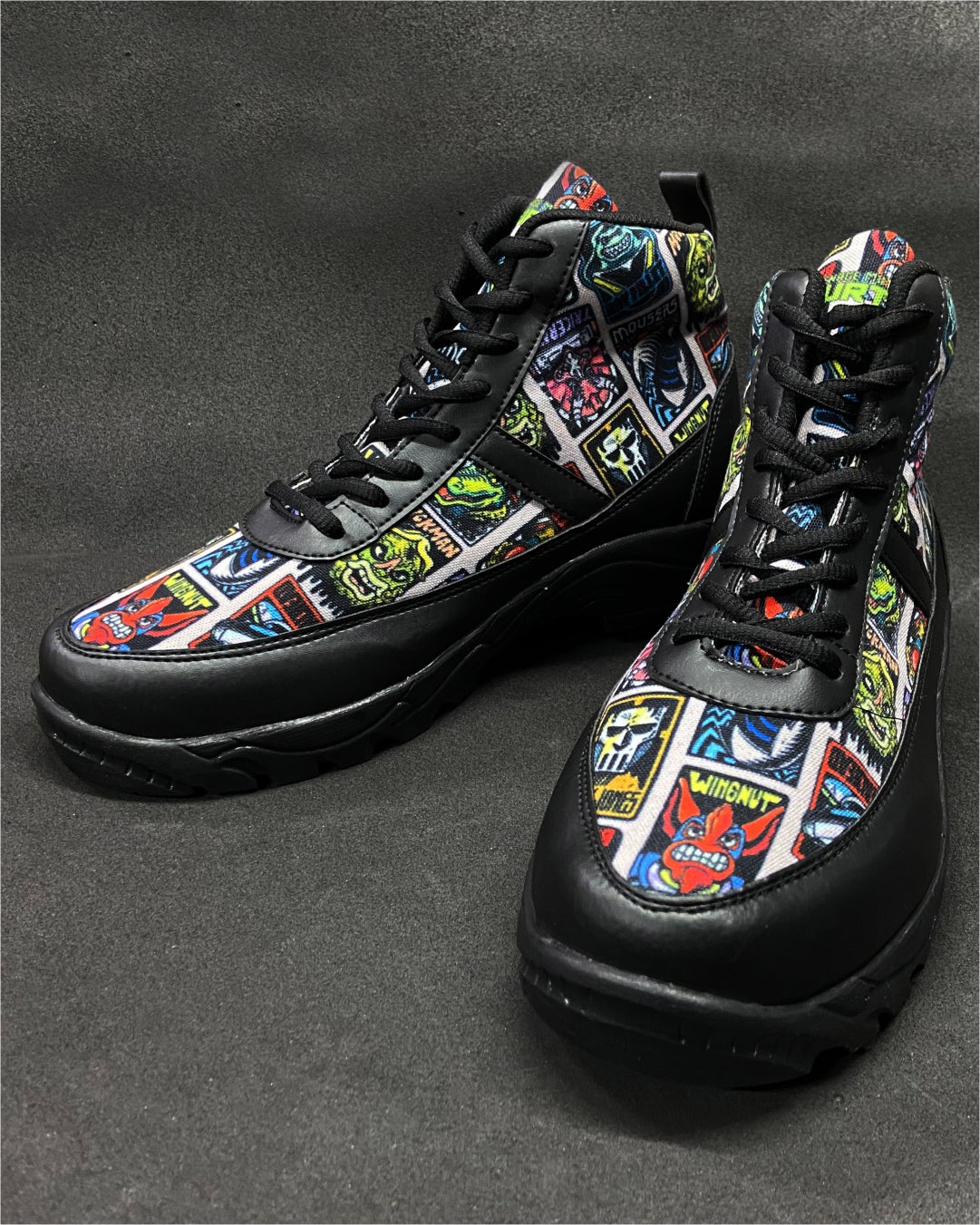 Ninja Turtles Enemies United High Top Canvas Sneakers