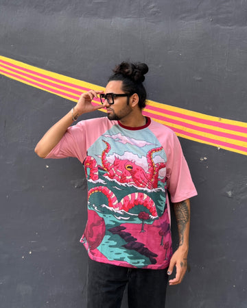 Oceanic Space Oversized Raglan T-shirt 50% off