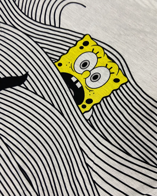 Spongebob Shark Attack Oversized Raglan T-shirt