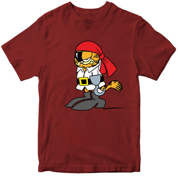 Garfield Grumpy Pirate 100% Cotton T-shirt
