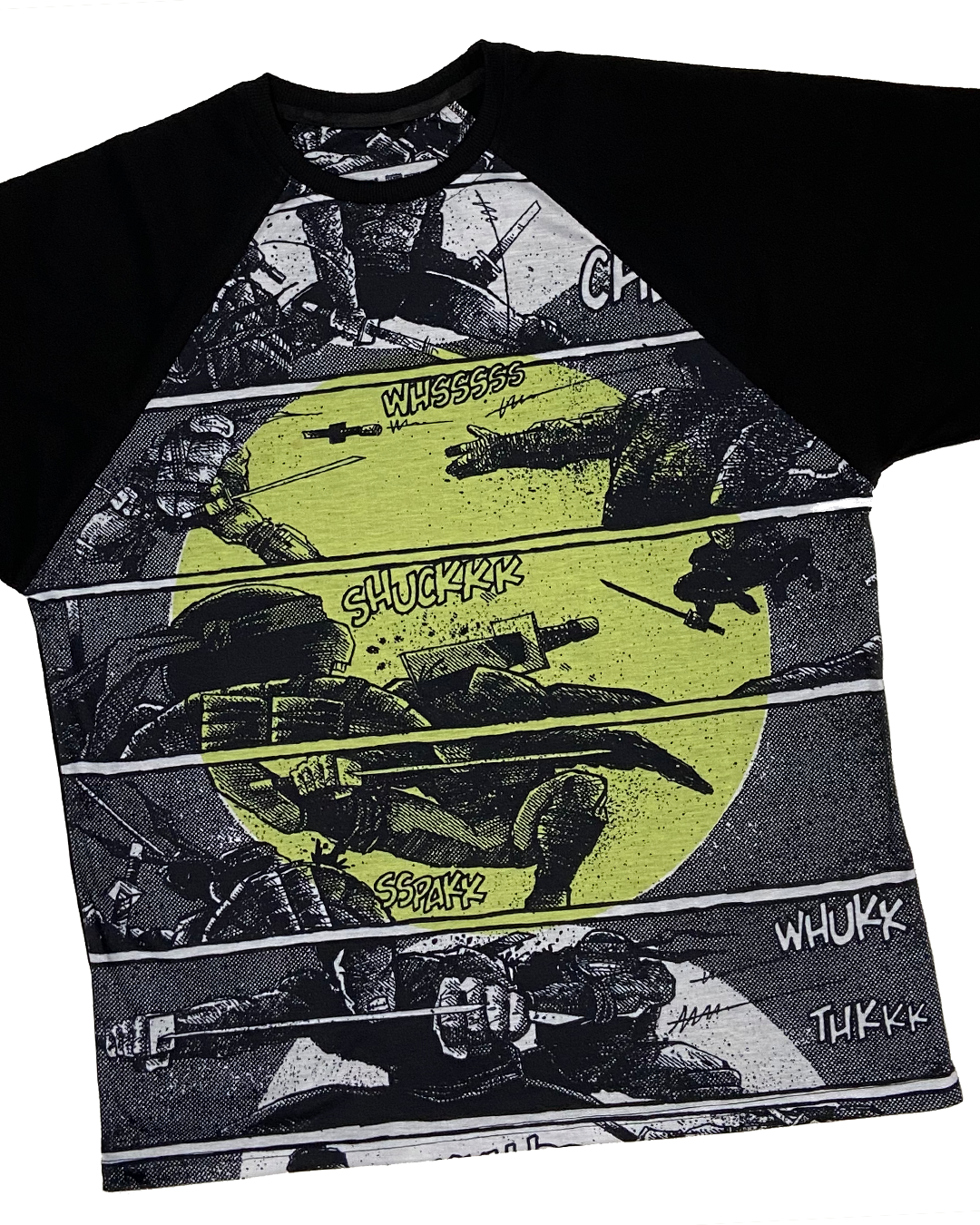 Ninja Turtles Comic Battle Oversized Raglan T-shirt