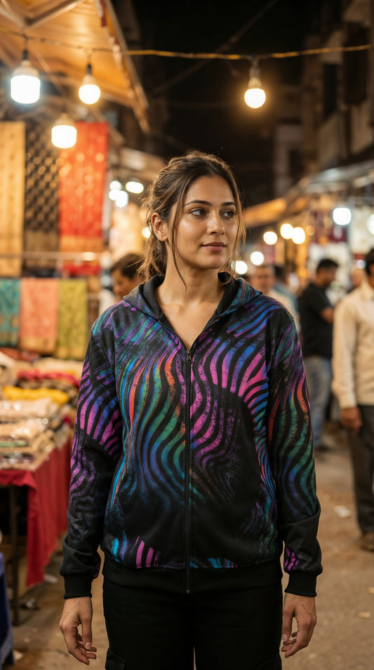 Illusion Zipper Hoodie