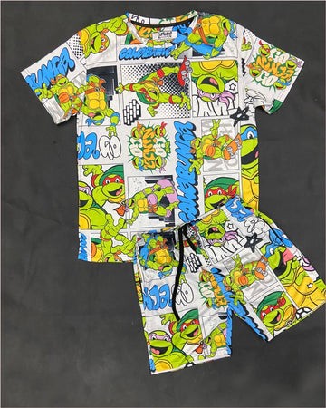 Ninja Turtles Cowabunga T-shirt Shorts Combo