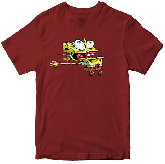 Spongebob Wind Blown 100% Cotton T-shirt