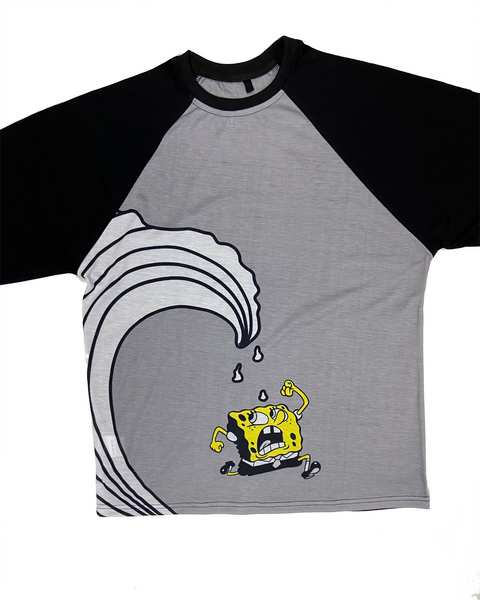 Spongebob Wave Run Oversized Raglan T-shirt