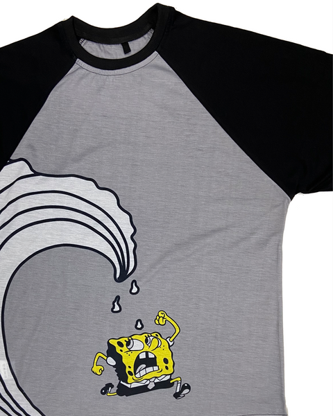 Spongebob Wave Run Oversized Raglan T-shirt