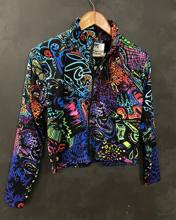 Acid Trip Athleisure Crop Jacket