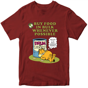 Garfield I Eat In Bulk 100% Cotton T-shirt