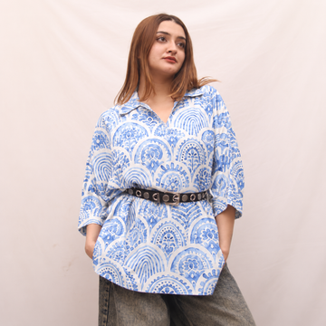 Abstract Mandala  Boxy Tunic