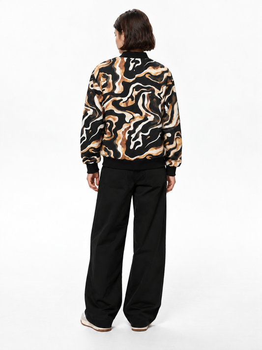 Liquid Gold Bomber Jacket women