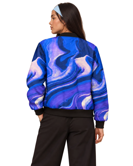 Magento Marble Bomber Jacket women