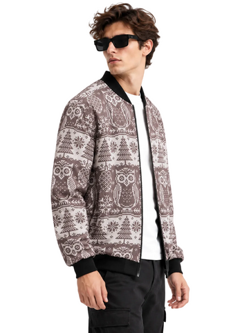 Winter Owl Bomber Jacket