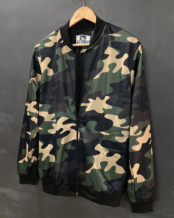 Camo Green Bomber Jacket