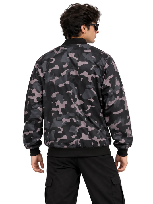 Camo Black Bomber Jacket