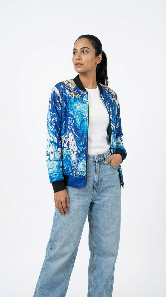 H2FLO Print Bomber Jacket
