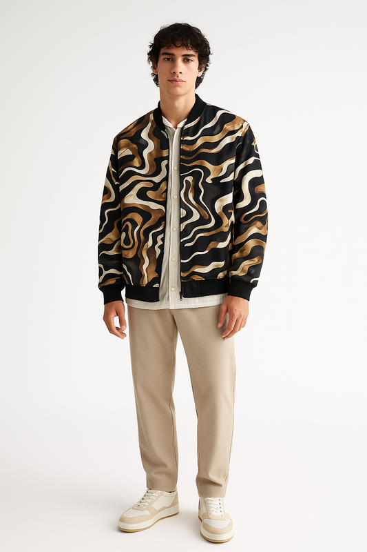 Liquid Gold Bomber Jacket