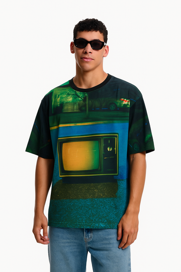 Glitch TV Oversized T-shirt 50% OFF