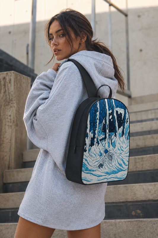 Astro Yeti Faux Leather D Backpack