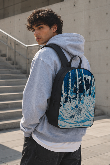 Astro Yeti Faux Leather D Backpack